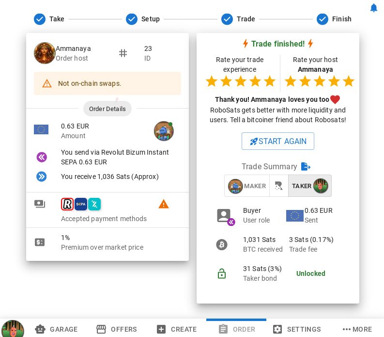 Review and take order